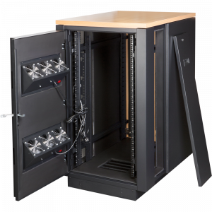 Шкаф LANMASTER SOUNDPROOF звукоизолированный 750x1030 мм, отделка под дерево, цвет лиственница